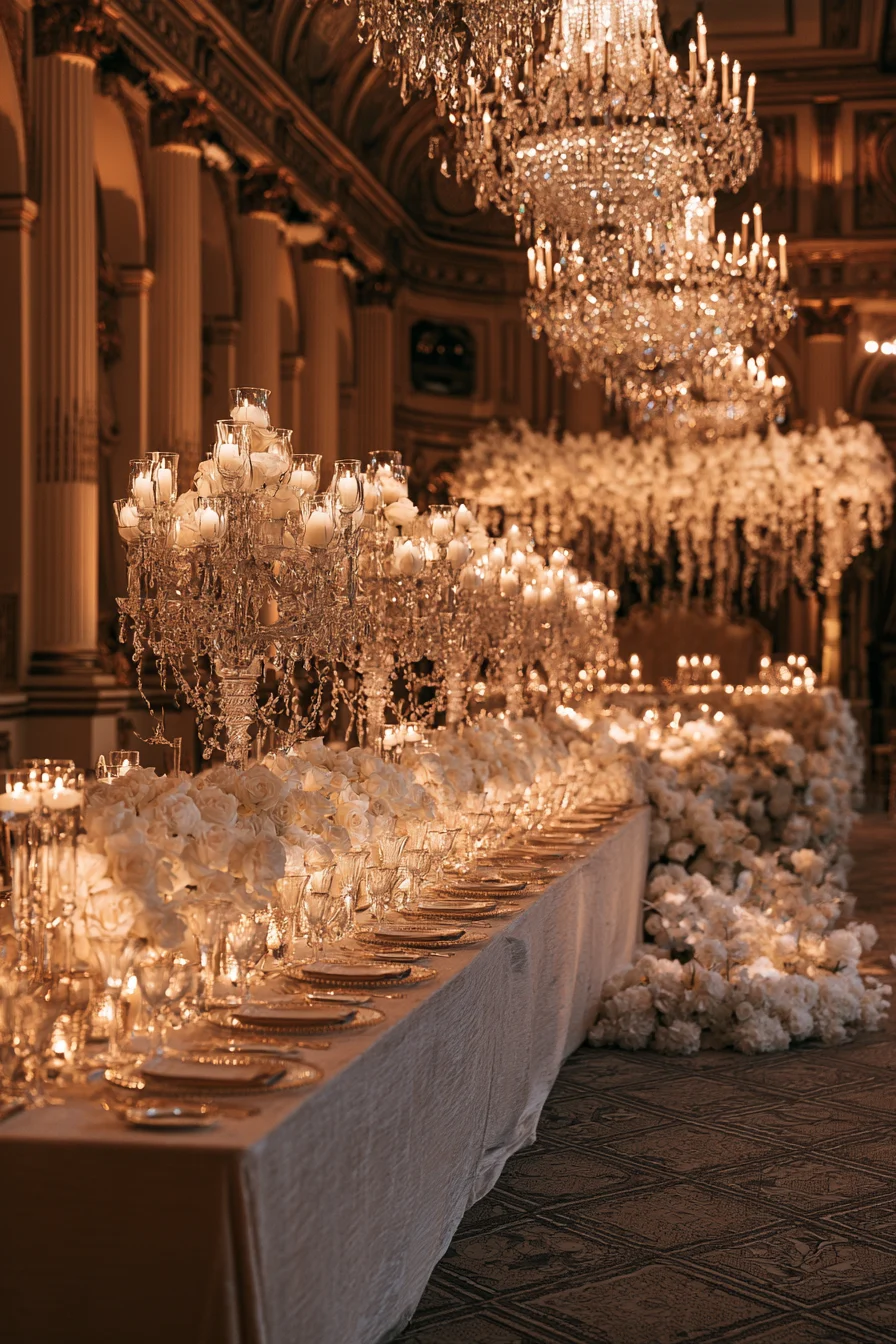 27 Enchanting Castle Wedding Ideas for a Fairytale Celebration 11 grand royal wedding reception inspiration 1