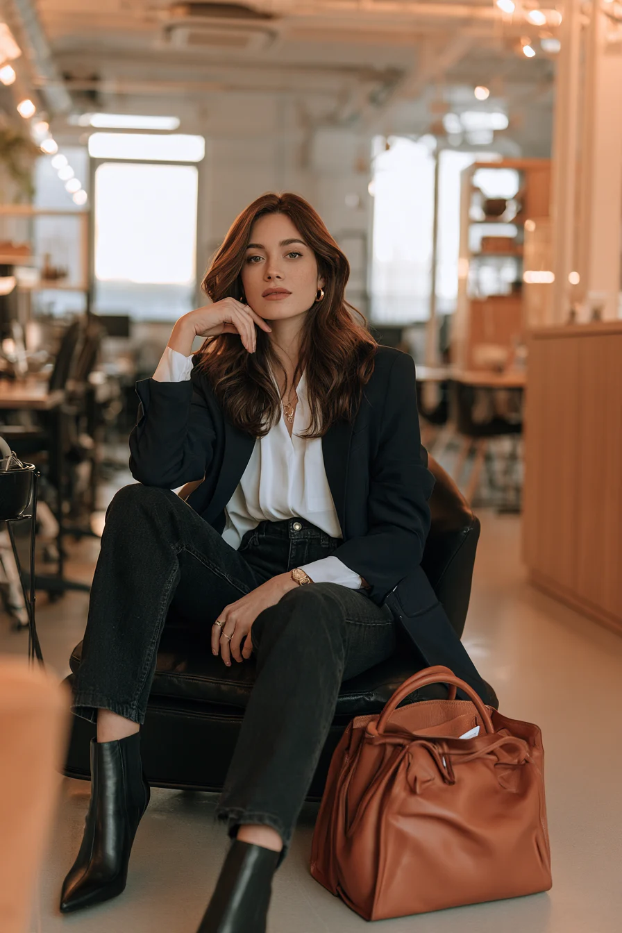 27 Winter Office Outfits for Women That Look Chic and Professional 11 stylish business casual winter inspiration 1