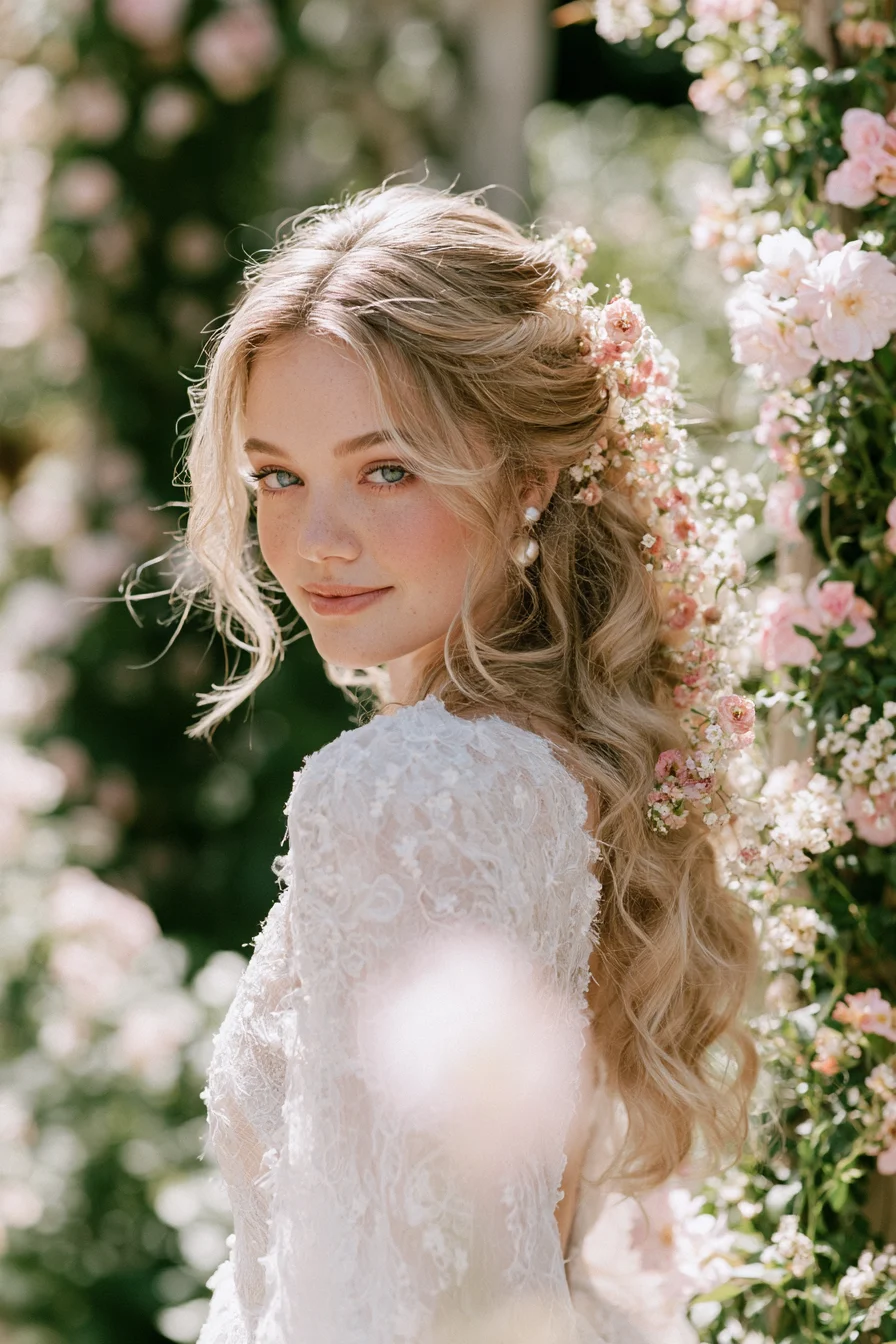 11 woodland flower bridal romance 1