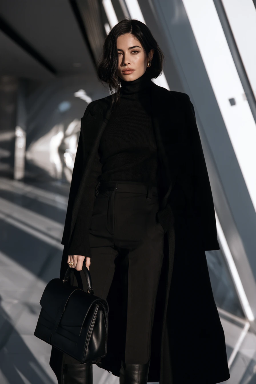 27 Winter Office Outfits for Women That Look Chic and Professional 12 beautiful monochrome looks for work 1