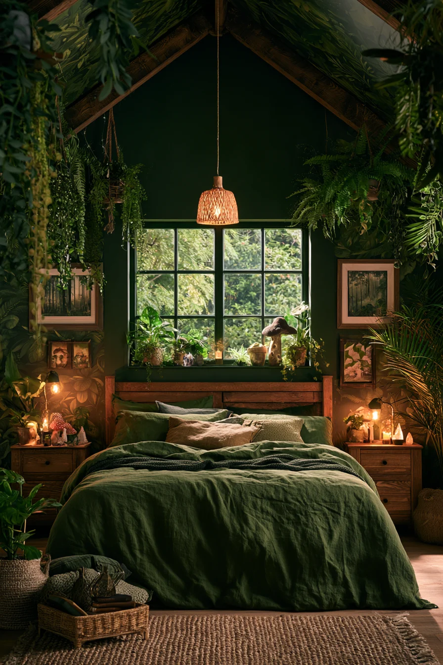 27 Witchy Bedroom Ideas for a Magical and Mystical Retreat 13 magical woodland bedroom escape 1