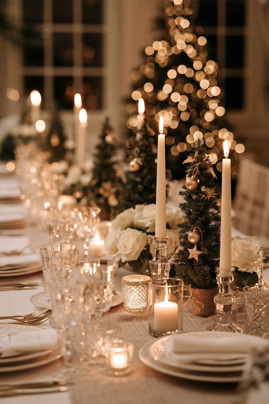 14 adorable mini christmas wedding trees 1