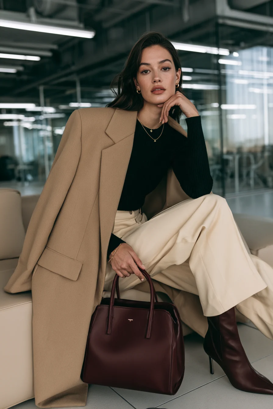 27 Winter Office Outfits for Women That Look Chic and Professional 14 chic zara pieces for winter work 1