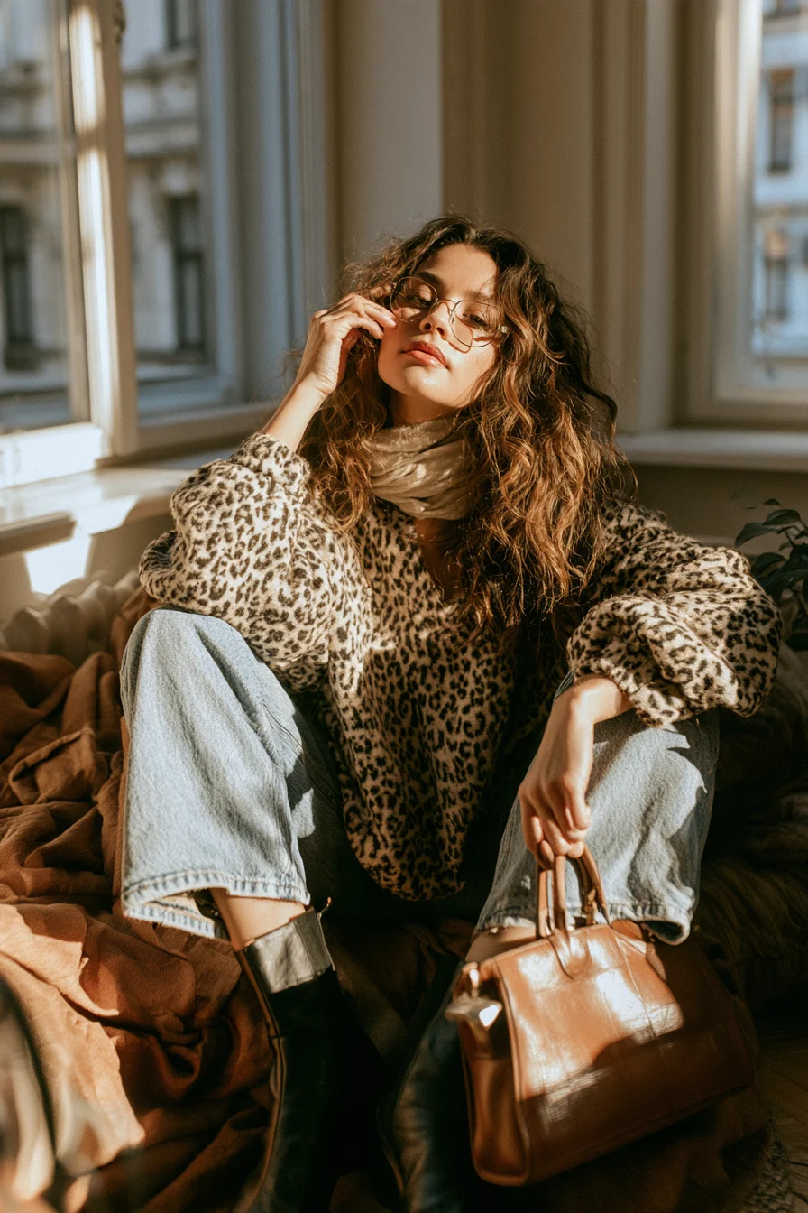 14 cozy leopard print knitwear 1