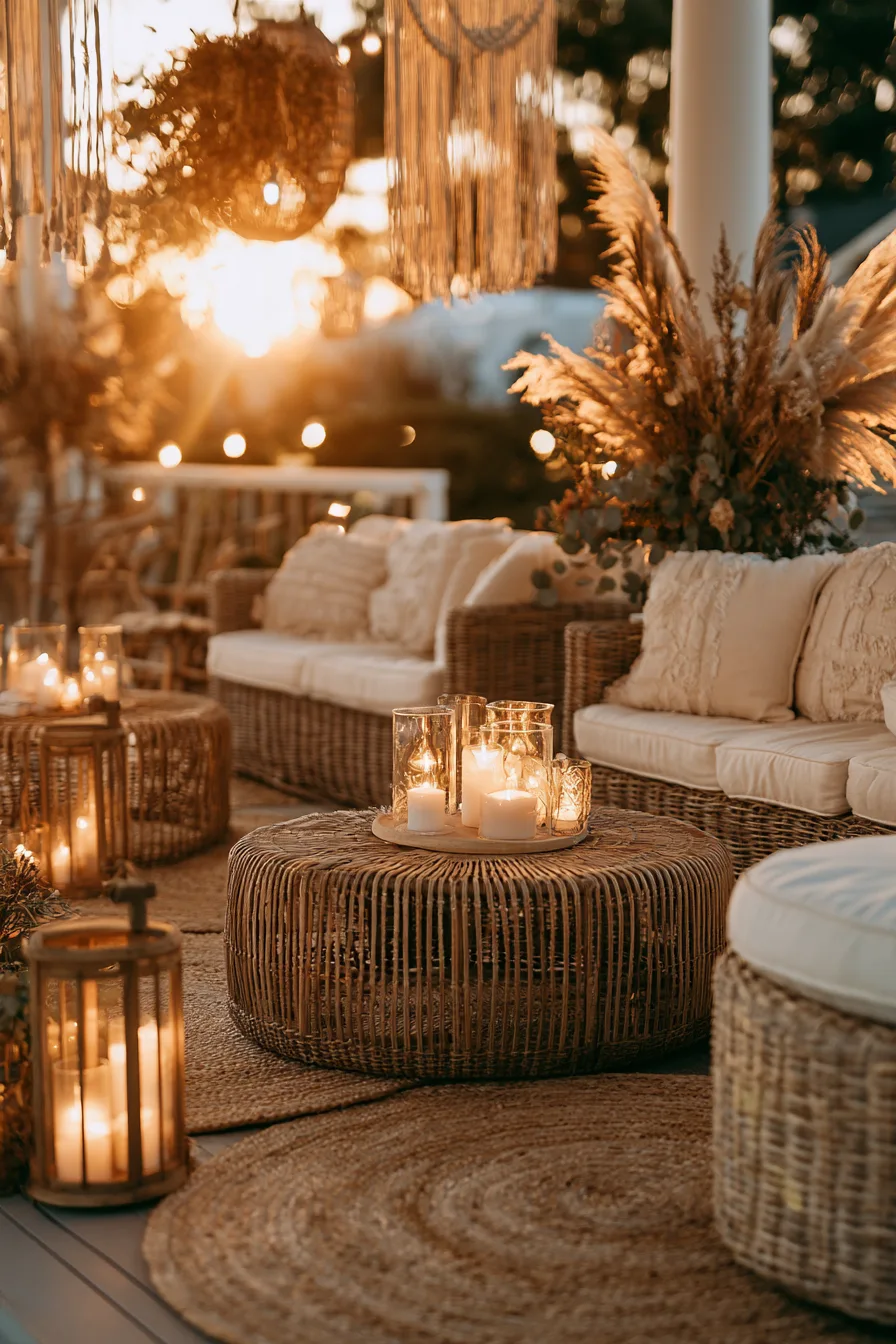 15 bohemian porch wedding inspiration 1