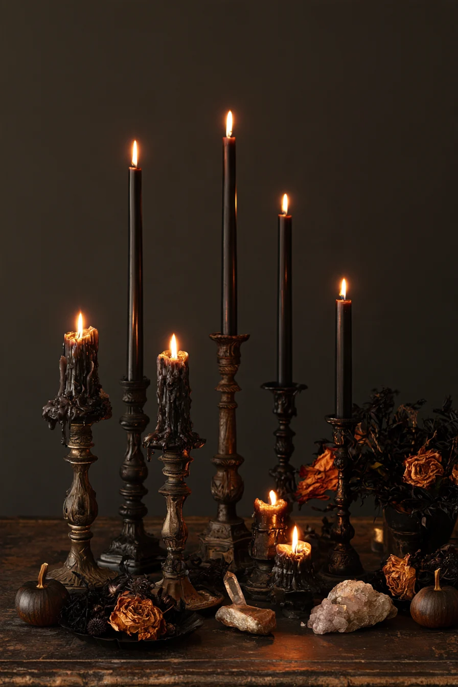 15 elegant gothic candle decorations 1