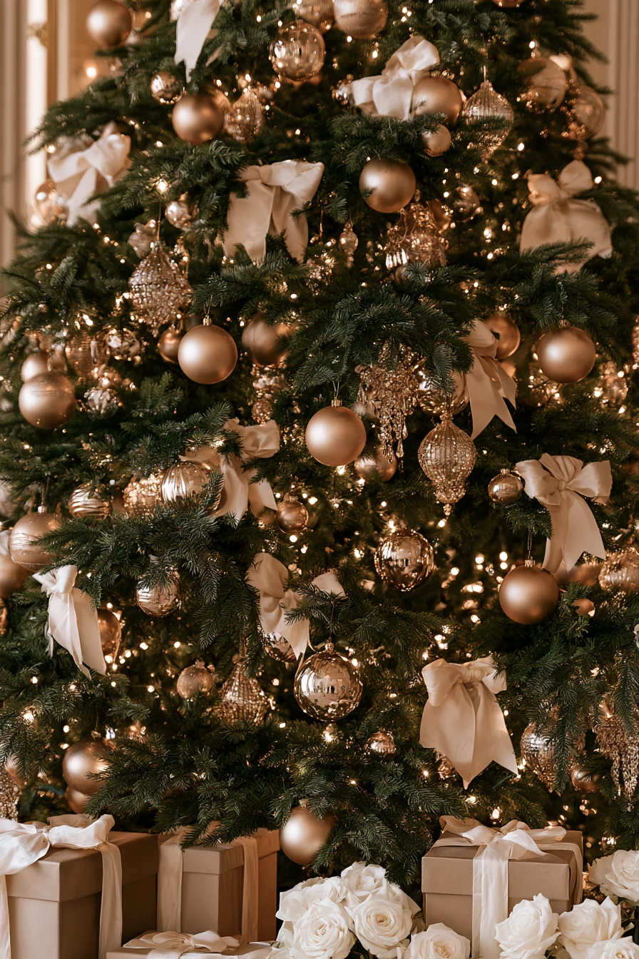 15 magical christmas tree reception styling 1