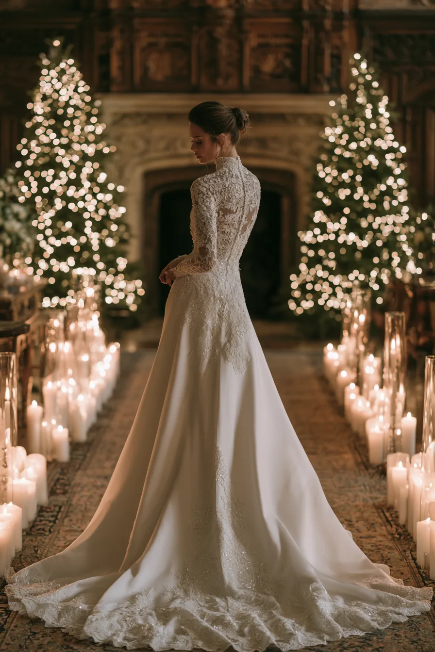 16 glamorous christmas bridal gowns 1