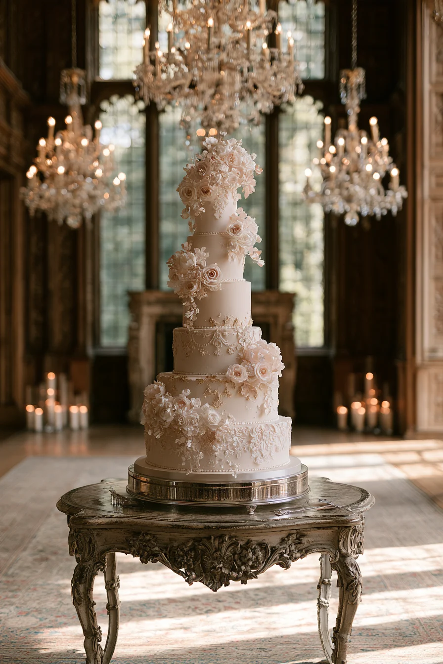 27 Enchanting Castle Wedding Ideas for a Fairytale Celebration 17 breathtaking luxury wedding cake inspiration 1