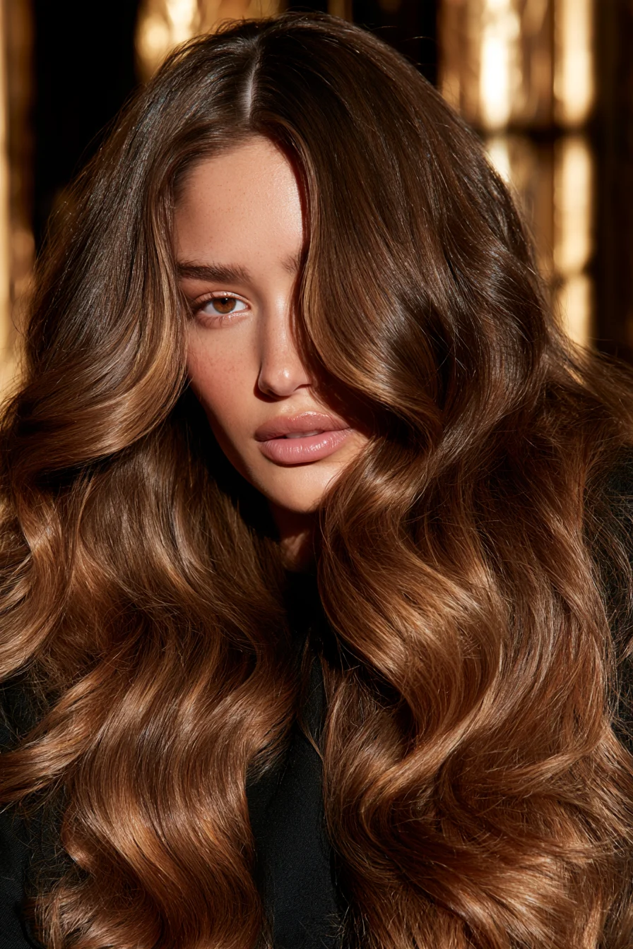 27 Golden Brown Honey Hair Color Ideas for a Gorgeous Glow 17 caramel honey radiant waves 1