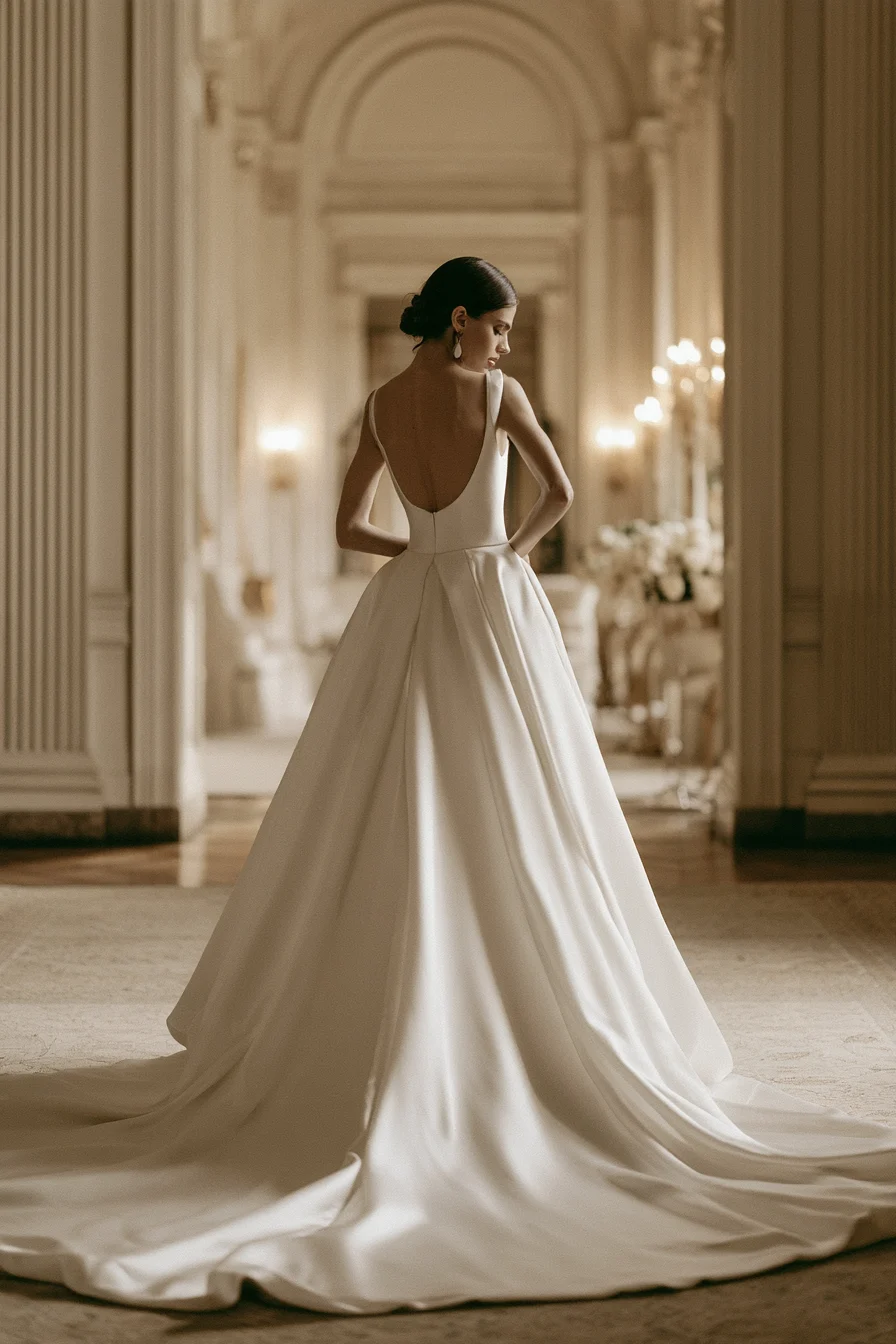18 floral backless bridal dress inspiration 1