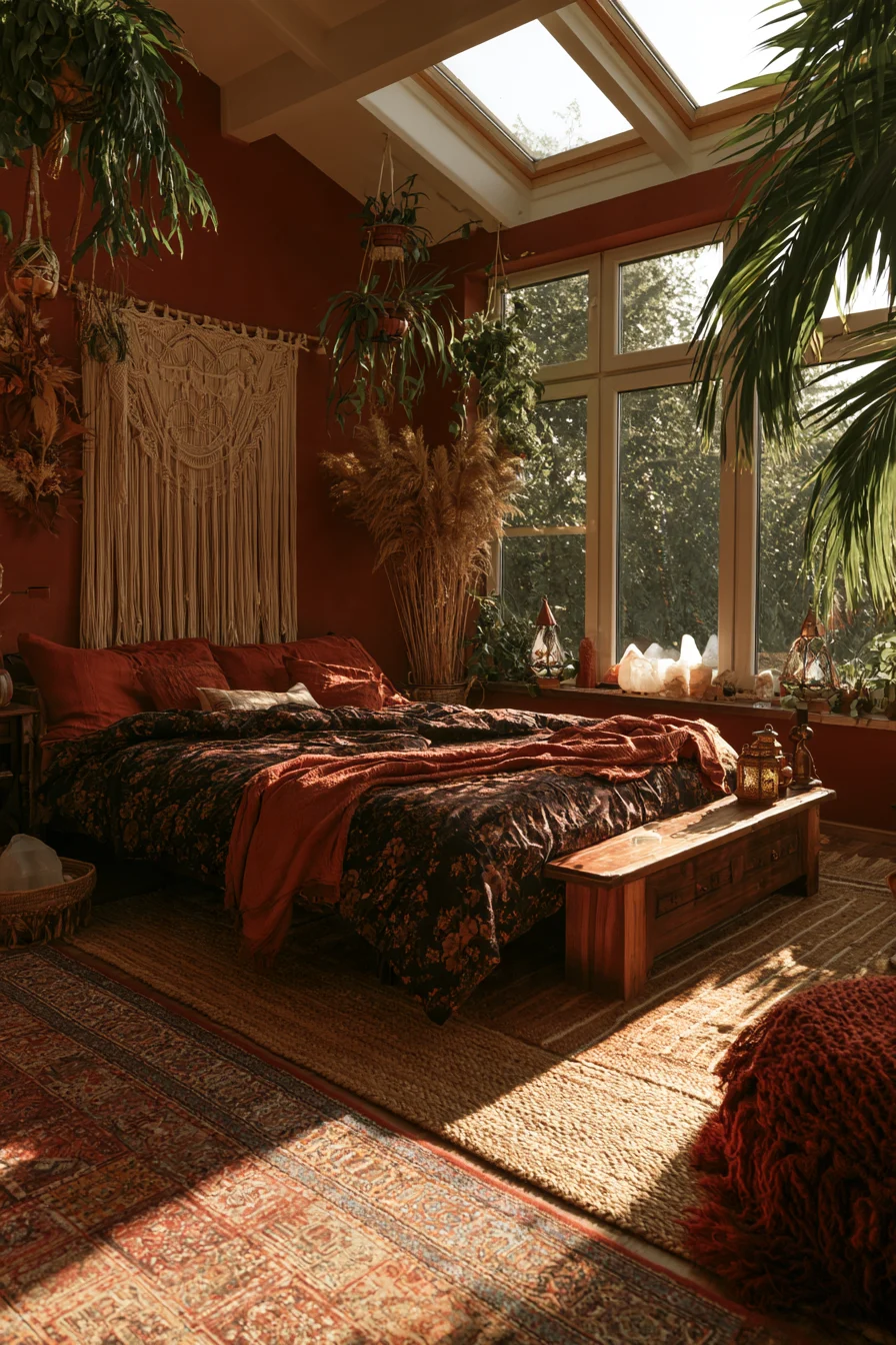 27 Witchy Bedroom Ideas for a Magical and Mystical Retreat 19 bohemian witch bedroom aesthetic 1