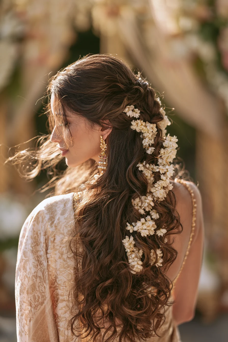 19 romantic half up hairstyle 1