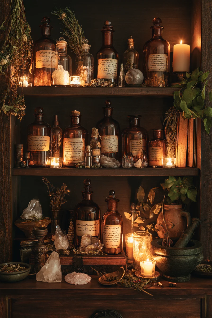 2 enchanted potion shelf decorations 1