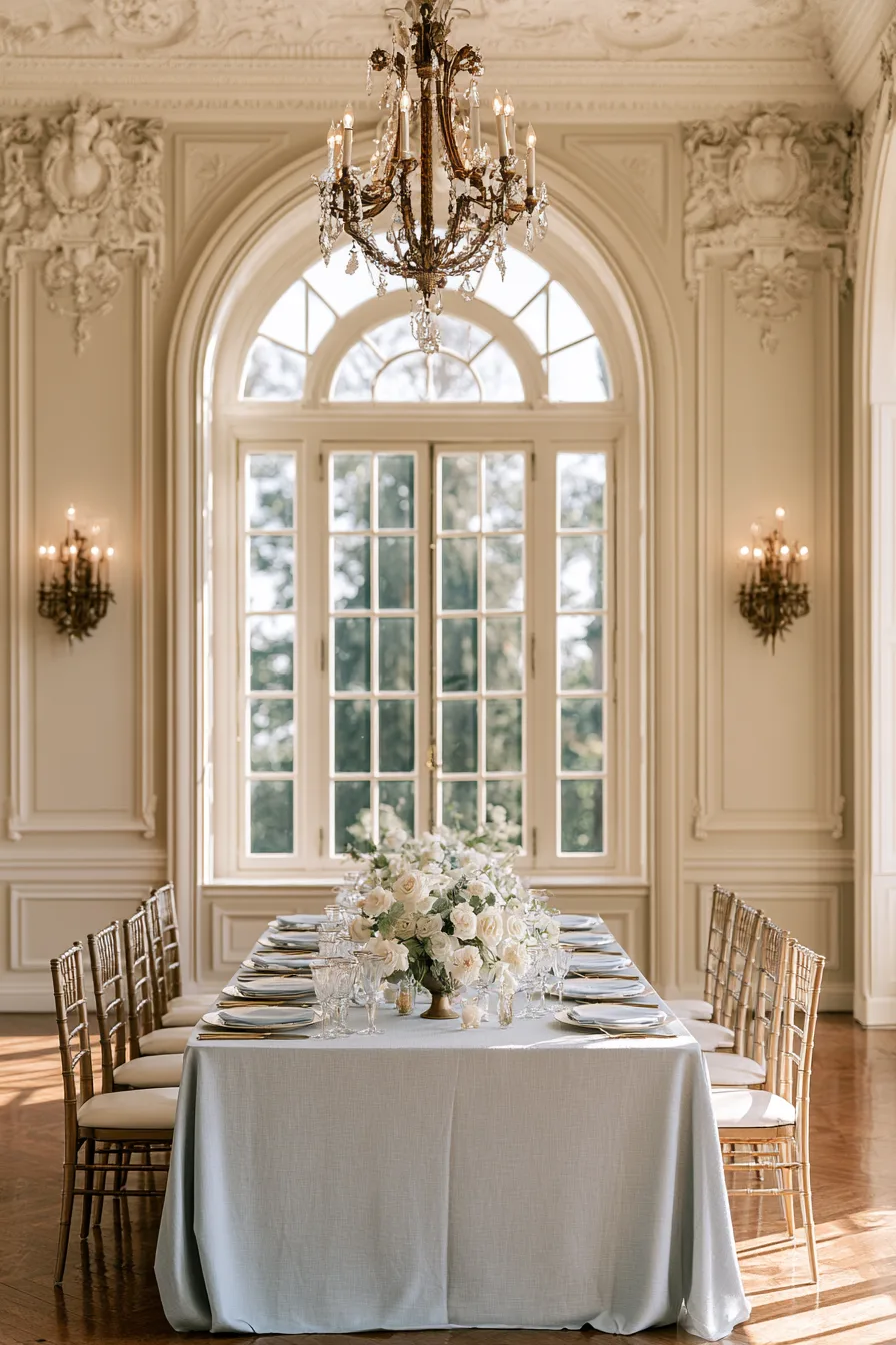 27 Enchanting Castle Wedding Ideas for a Fairytale Celebration 20 elegant castle wedding color palette ideas 1