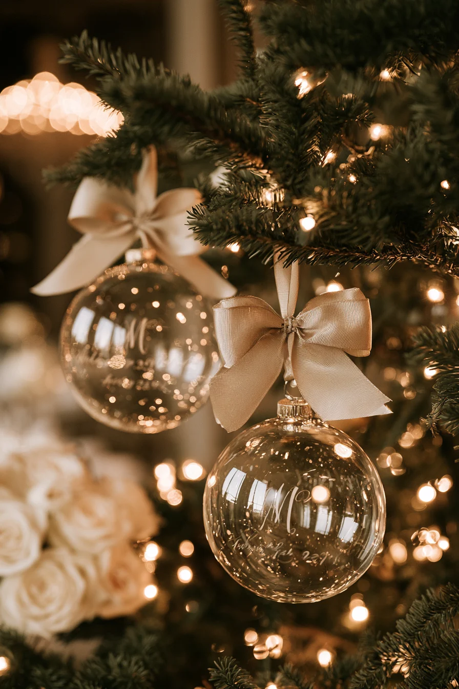 20 meaningful personalized christmas wedding ornaments 1