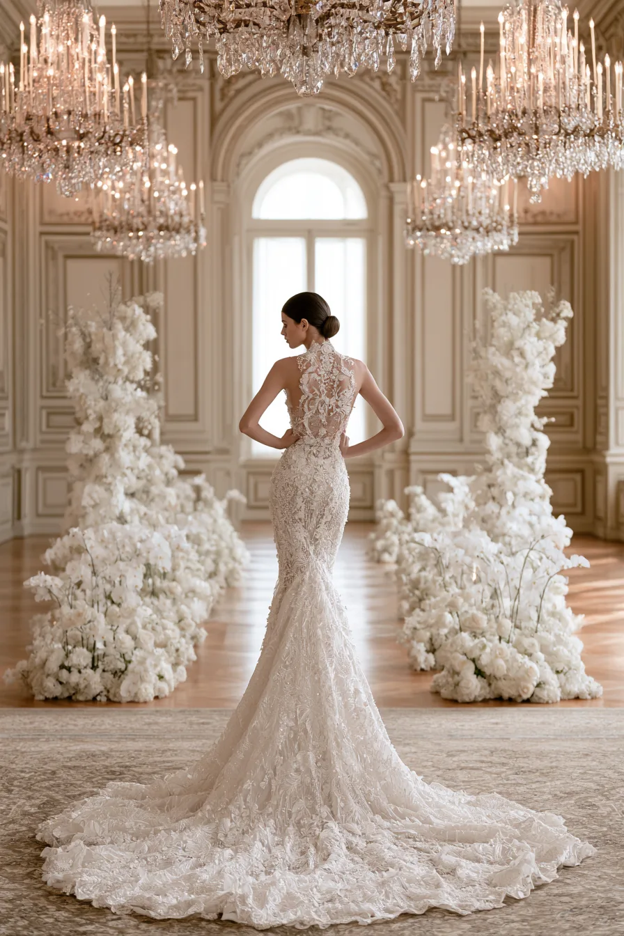 21 effortless backless bridal style ideas 1