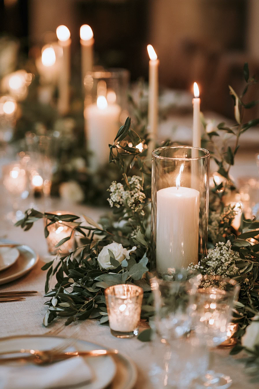 27 Beautiful Wedding Wreath Ideas for a Romantic Celebration 21 elegant greenery table styling 1