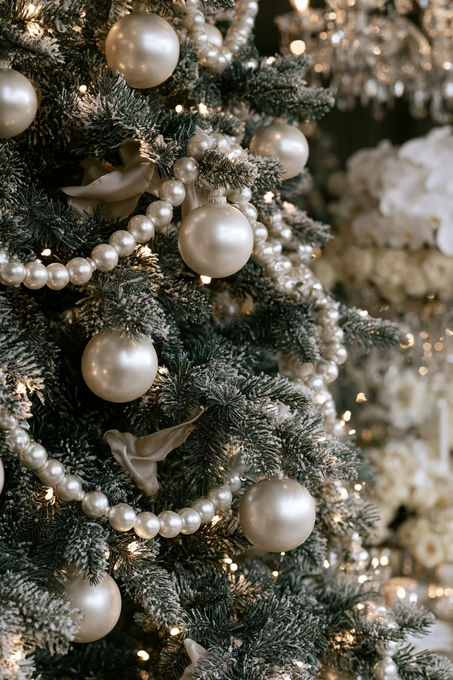 21 pearlescent ivory wedding tree styling 1