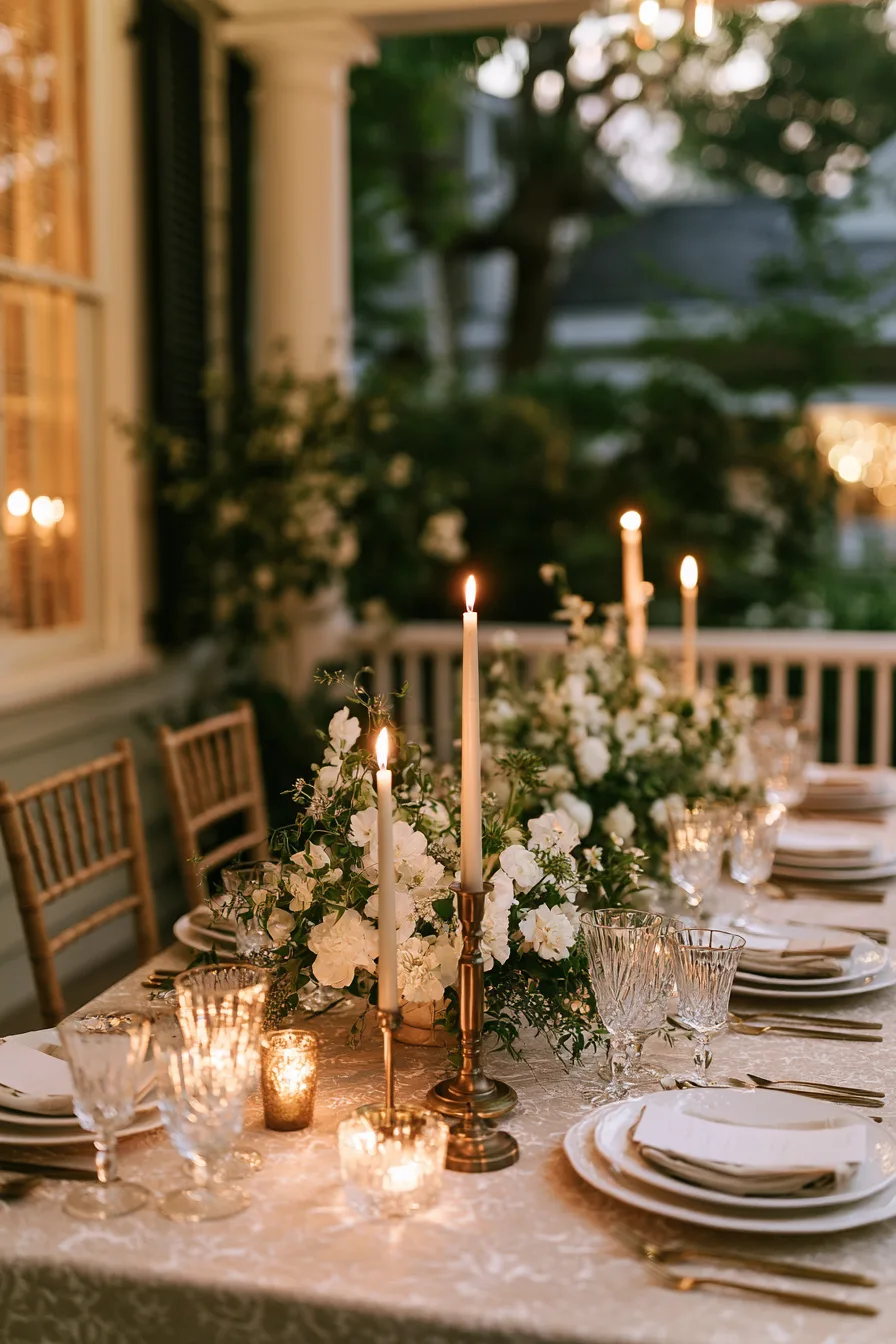22 elegant luxury porch wedding 1
