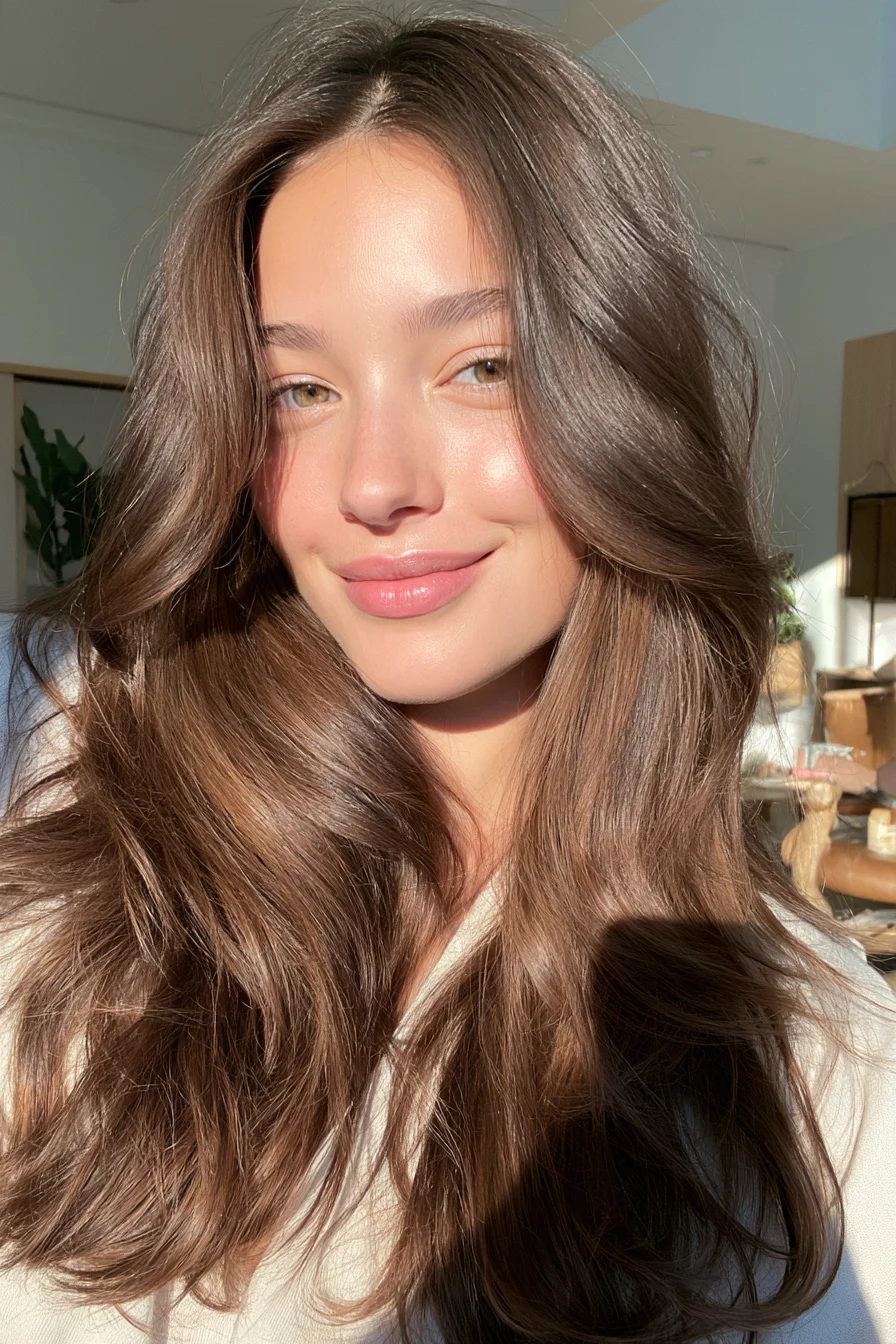 27 Golden Brown Honey Hair Color Ideas for a Gorgeous Glow 22 natural honey brunette refresh 1