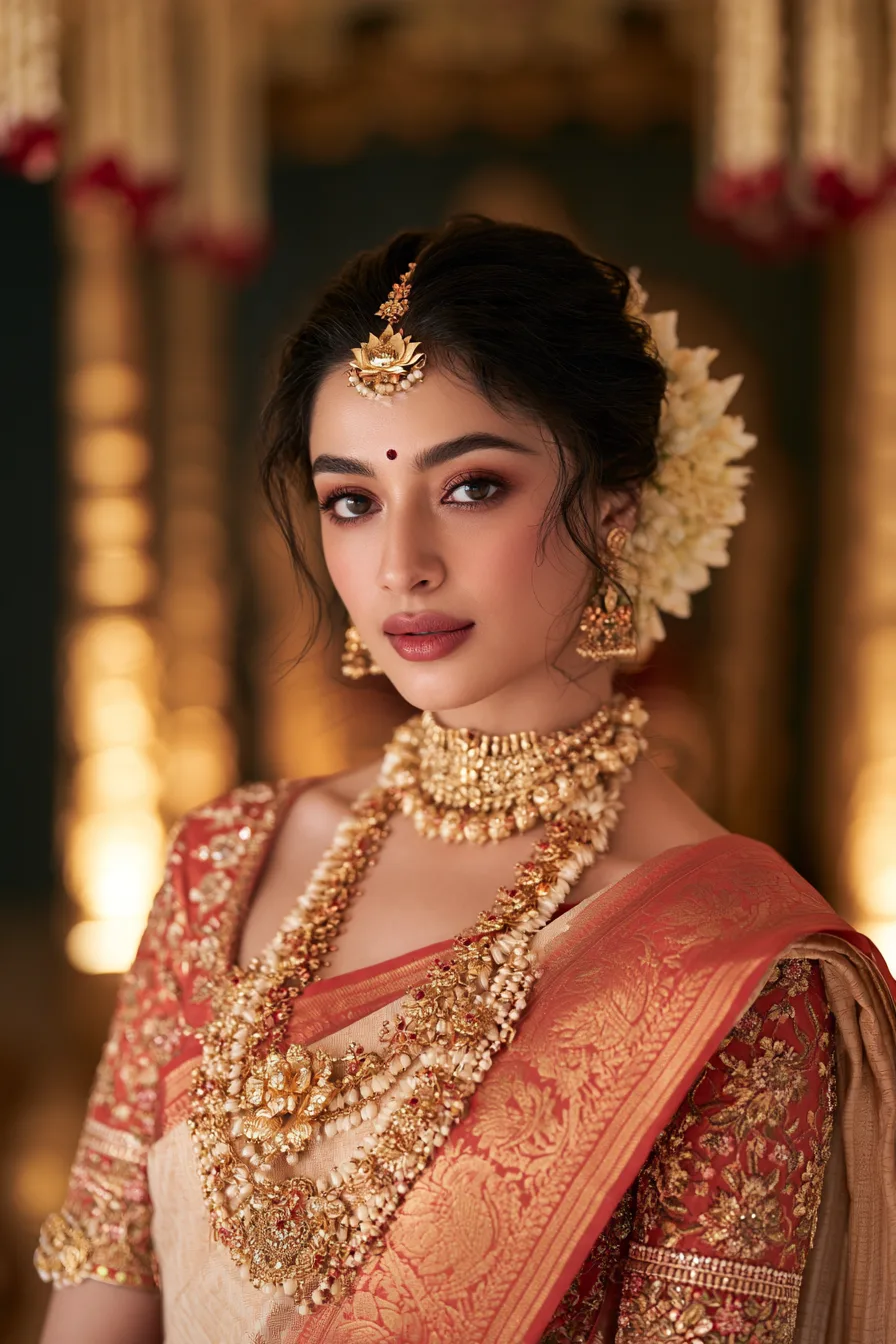 23 dreamy lotus bridal bun 1