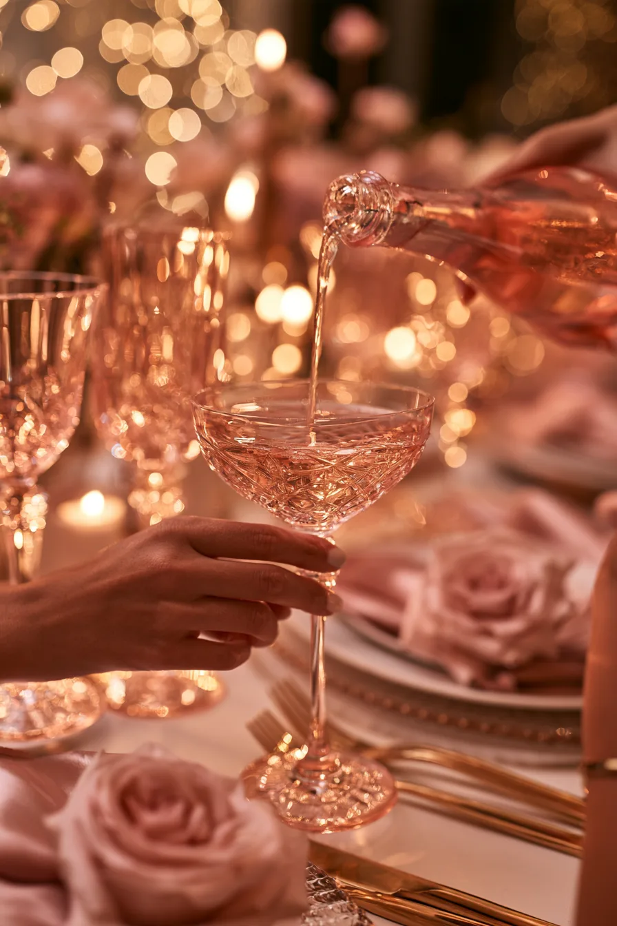 23 sophisticated pink birthday dining 1