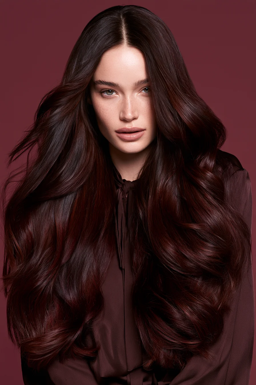 24 dark cherry brunette glamour 1