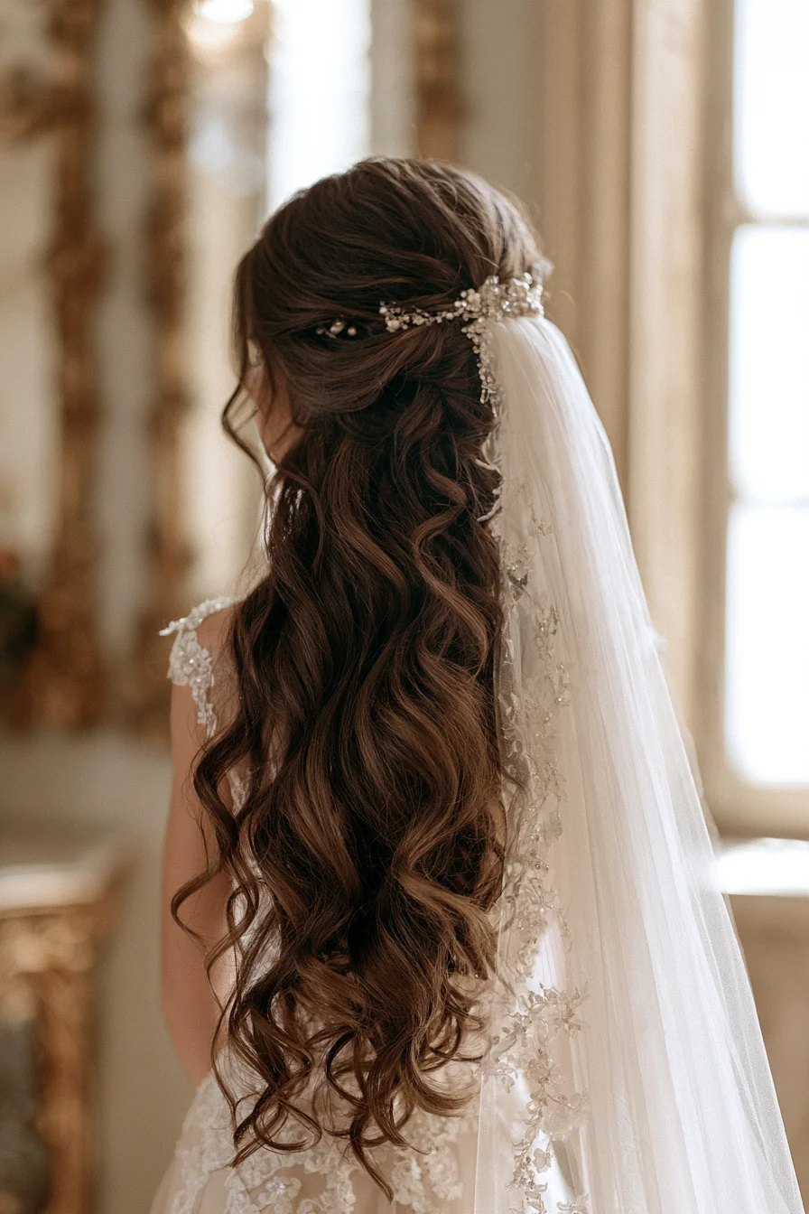 27 Enchanting Castle Wedding Ideas for a Fairytale Celebration 24 graceful princess bridal hairstyle inspiration 1