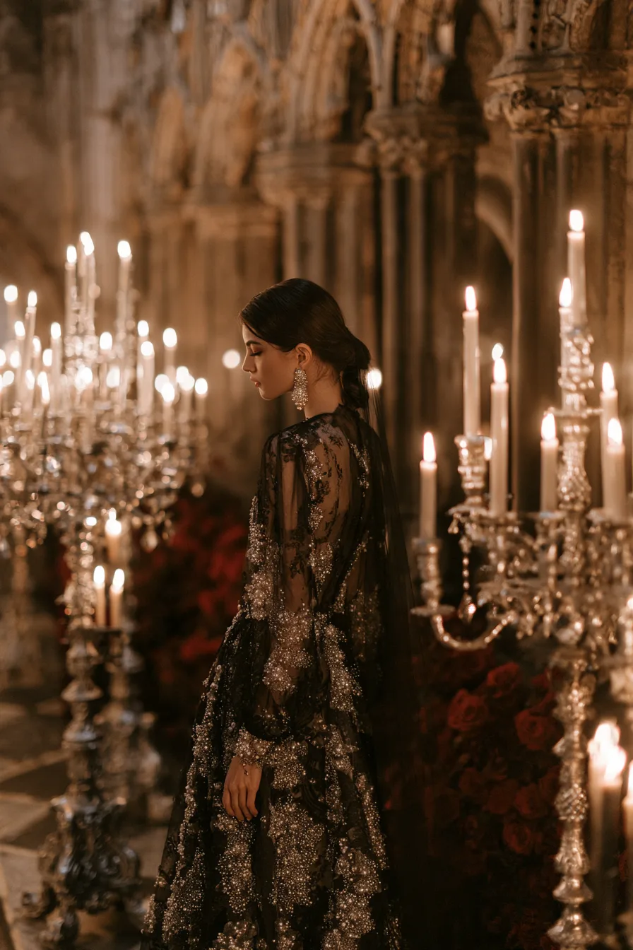 24 pearl gothic wedding glamour 1