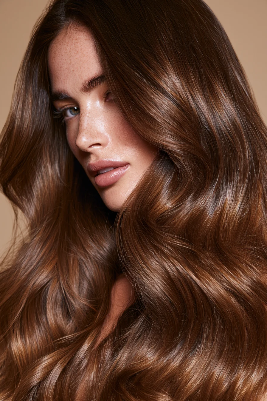 27 Golden Brown Honey Hair Color Ideas for a Gorgeous Glow 24 silky honey brunette shine 1