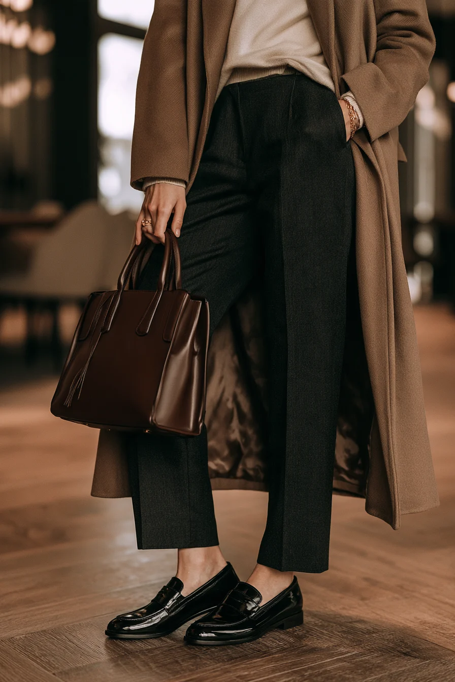 27 Winter Office Outfits for Women That Look Chic and Professional 24 timeless loafers for chic workwear 1