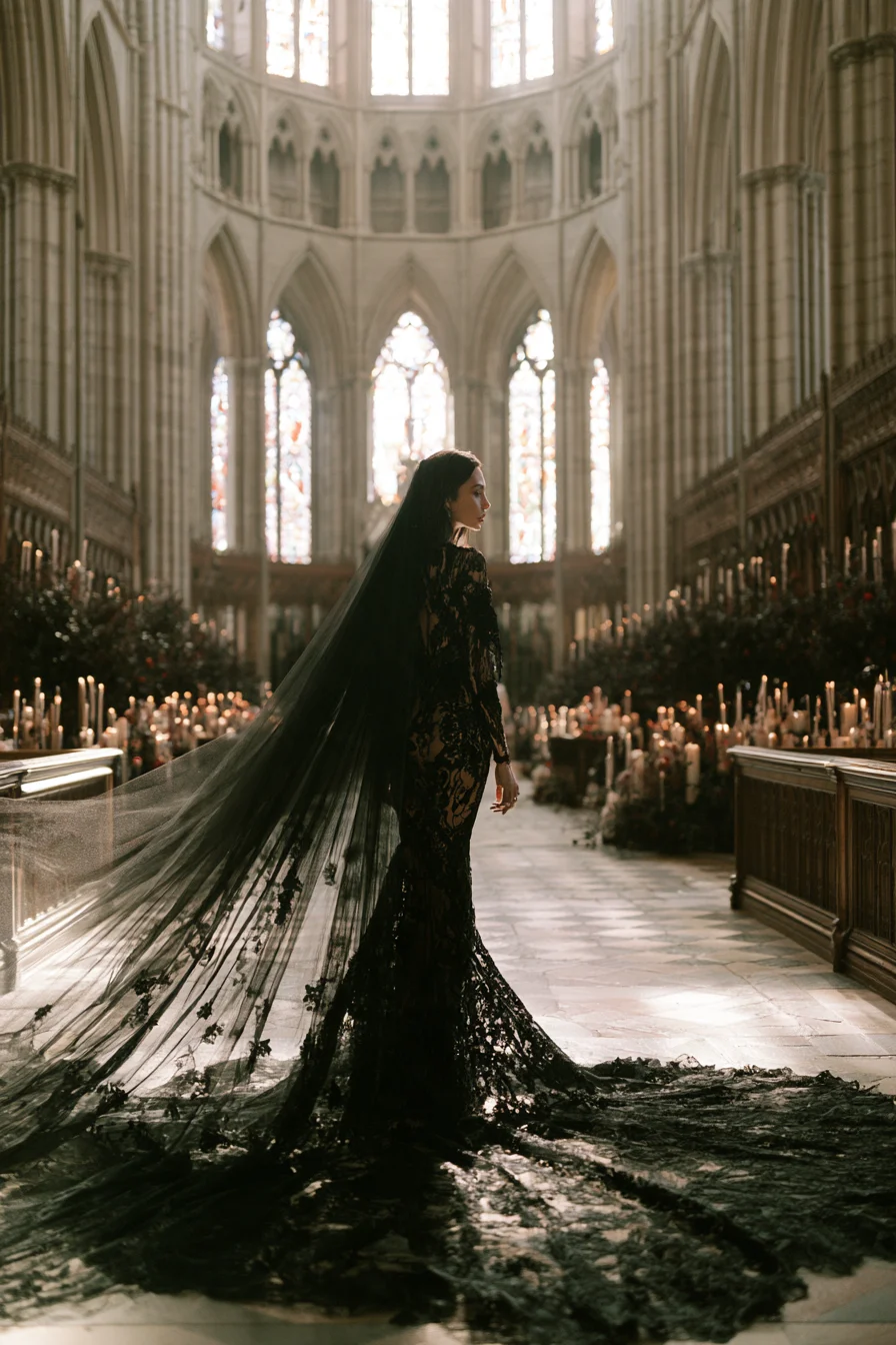 25 dramatic cathedral veil romance 1