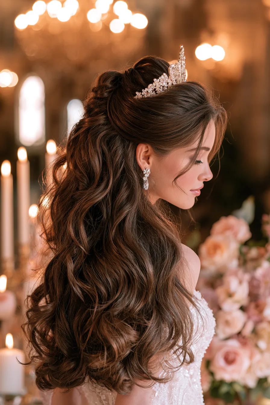 25 enchanted princess wedding curls 1