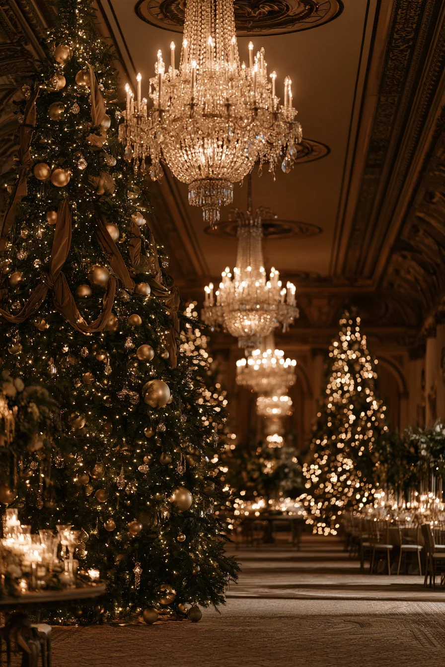 25 majestic ballroom holiday wedding trees 1