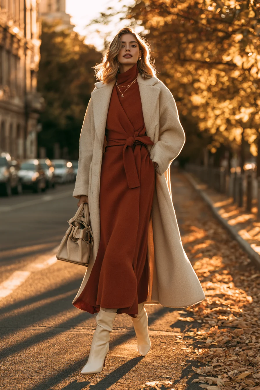 25 rust dress seasonal inspiration 1