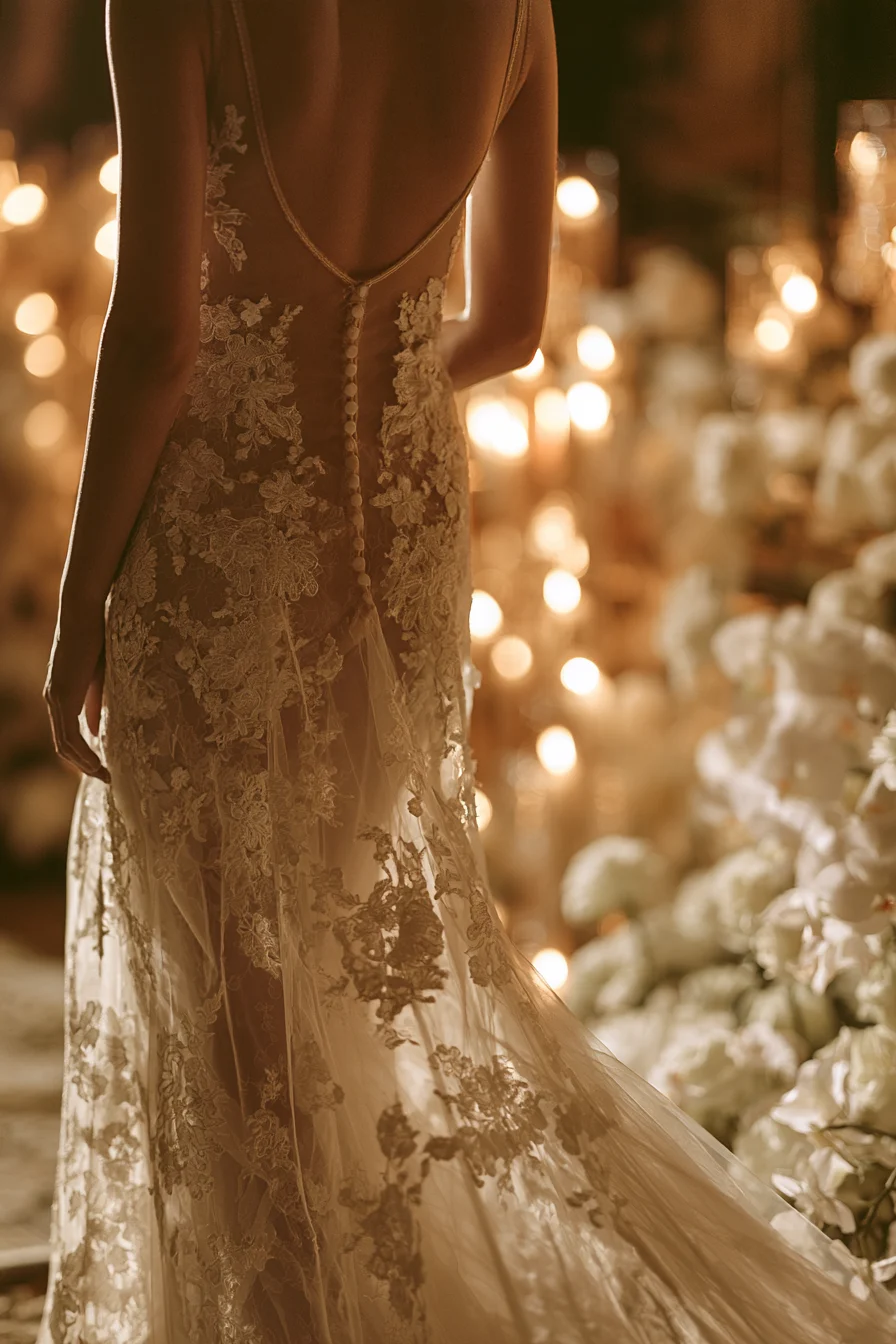 26 beautiful open back wedding gown inspiration 1