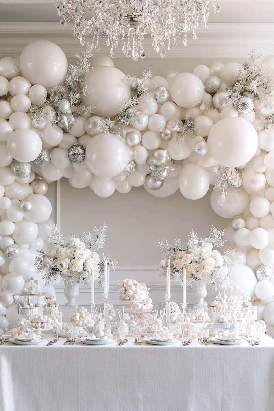 3 elegant snowy wonderland shower inspiration 1