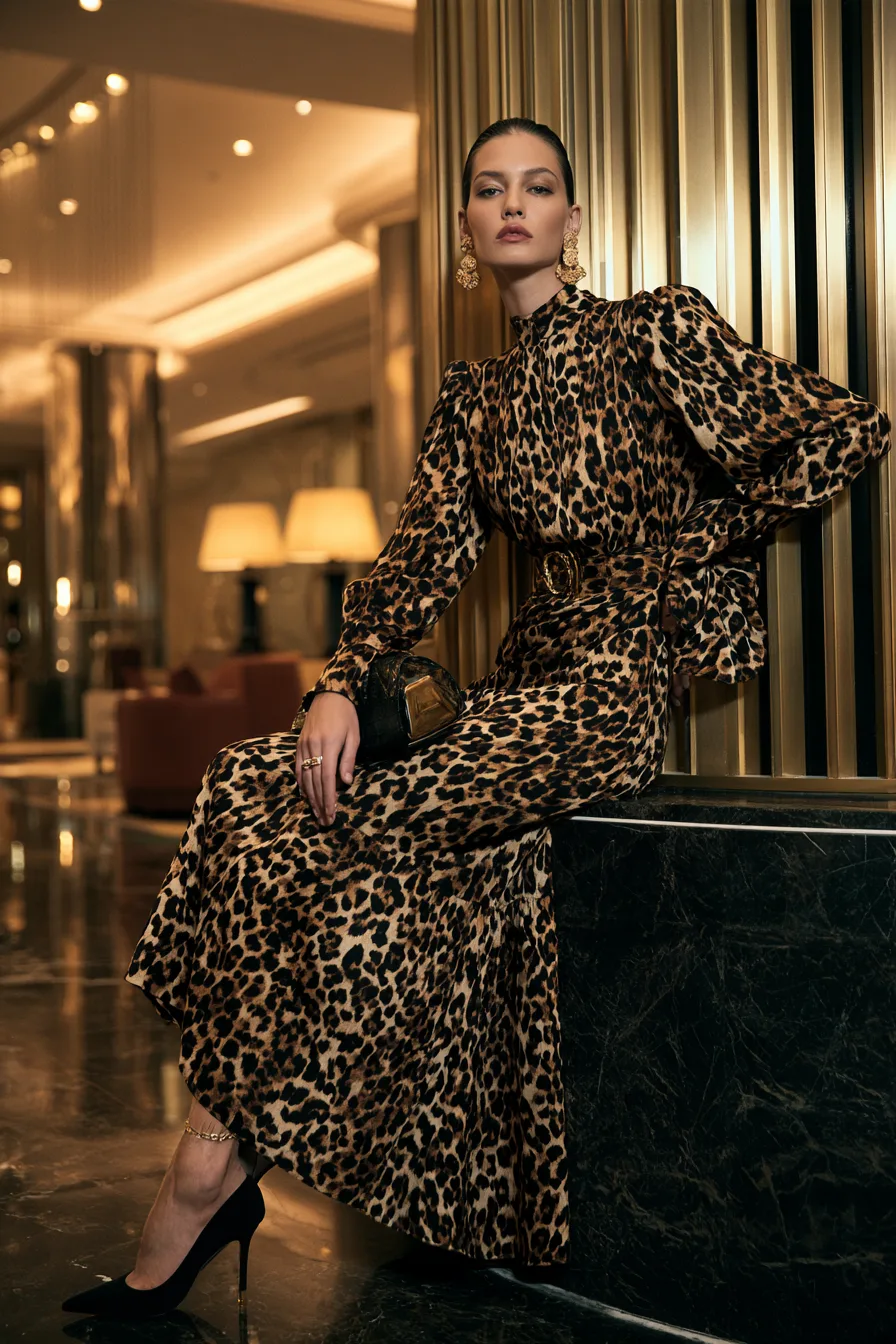 4 graceful leopard print dresses 1