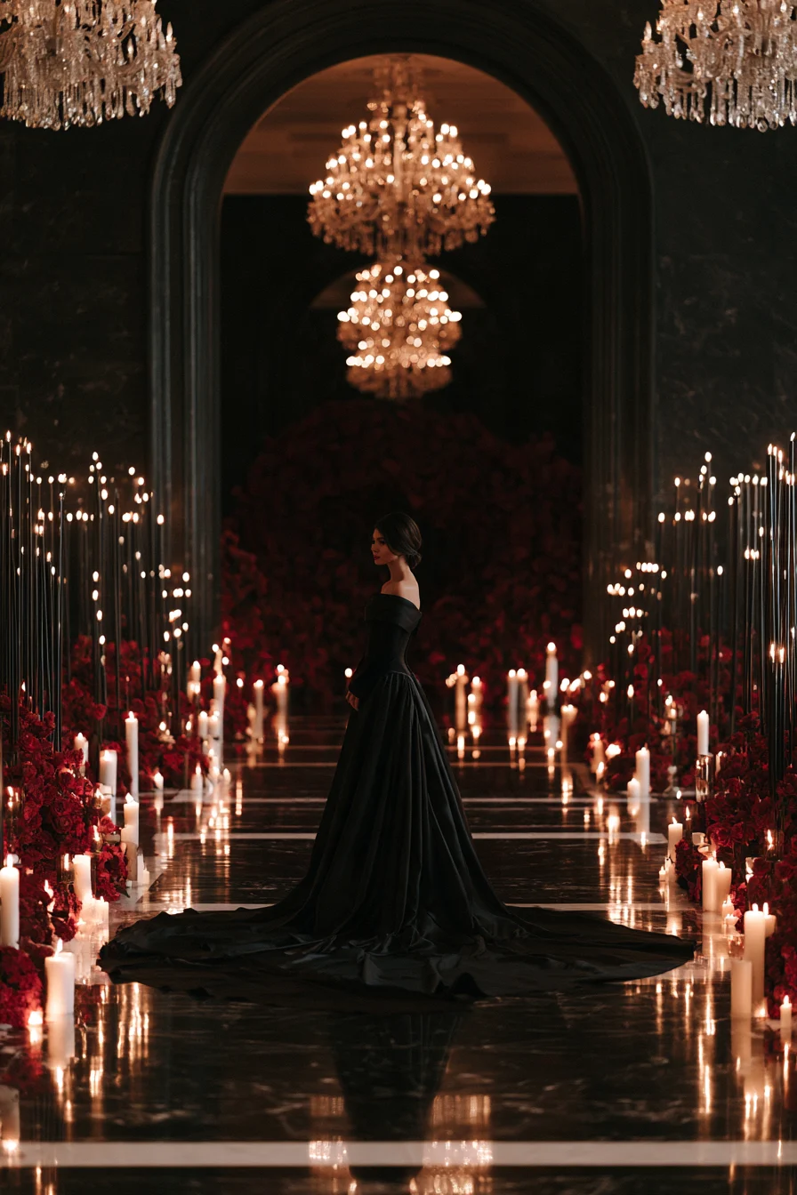 5 black satin bridal dreams 1