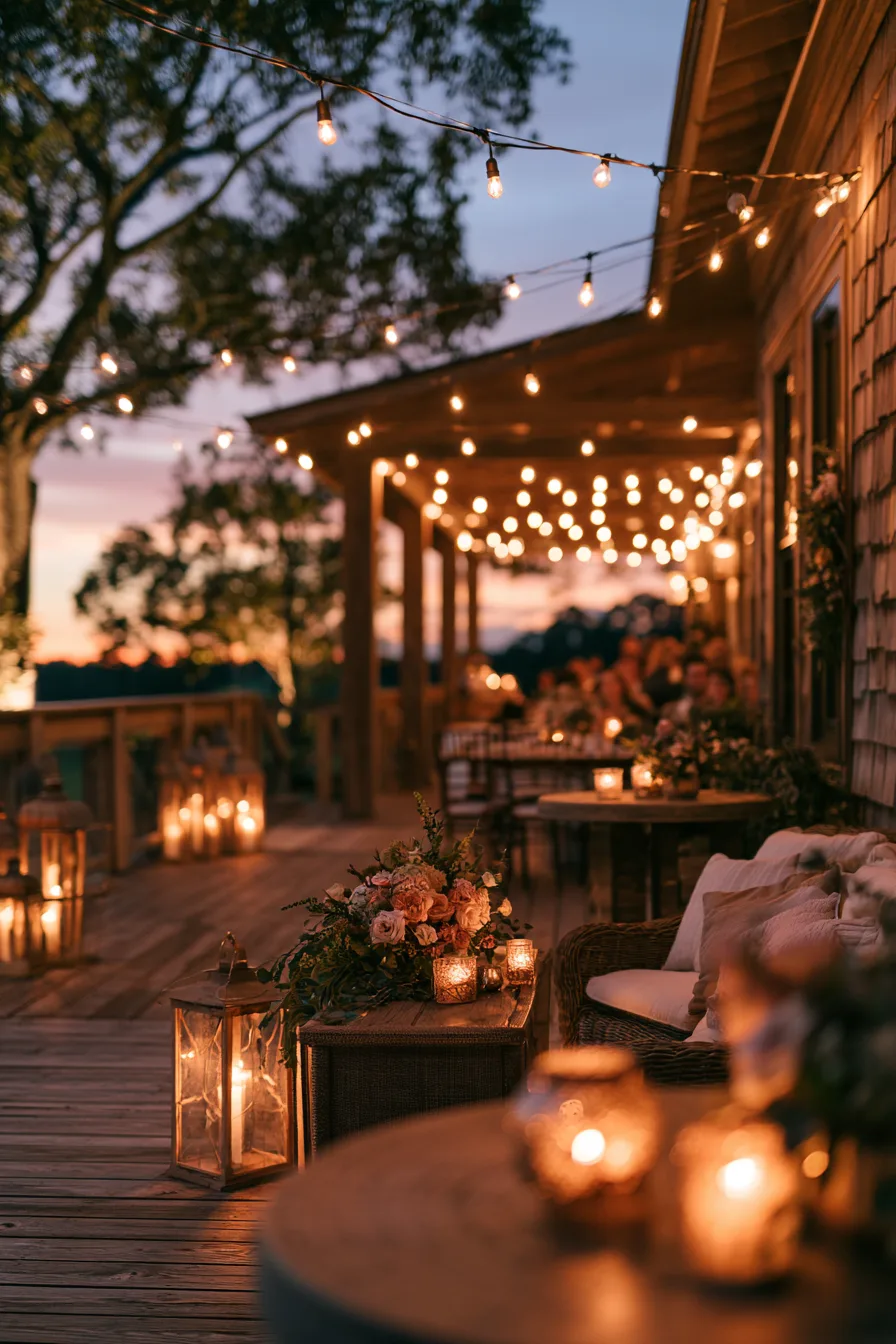 5 glowing porch wedding decorations 1