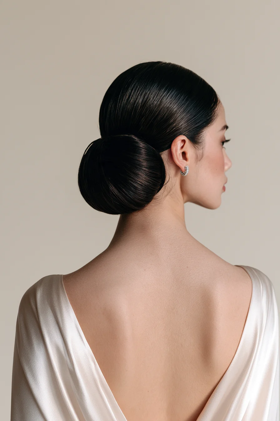 5 polished sleek bridal buns 1