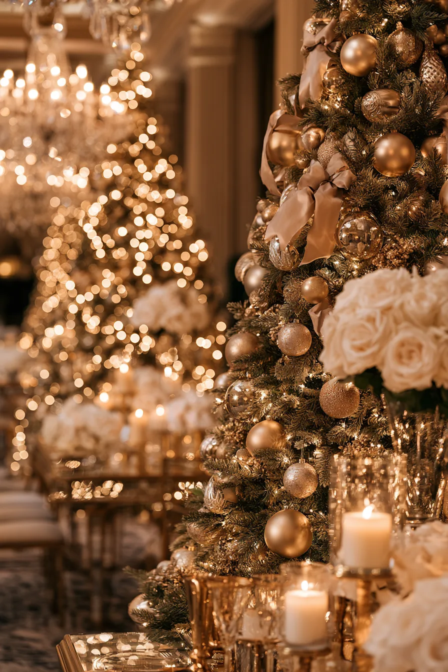 5 radiant gold holiday wedding tree 1