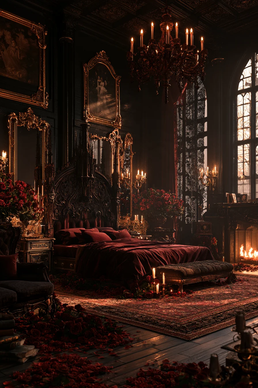 27 Witchy Bedroom Ideas for a Magical and Mystical Retreat 6 gothic bedroom style inspiration 1