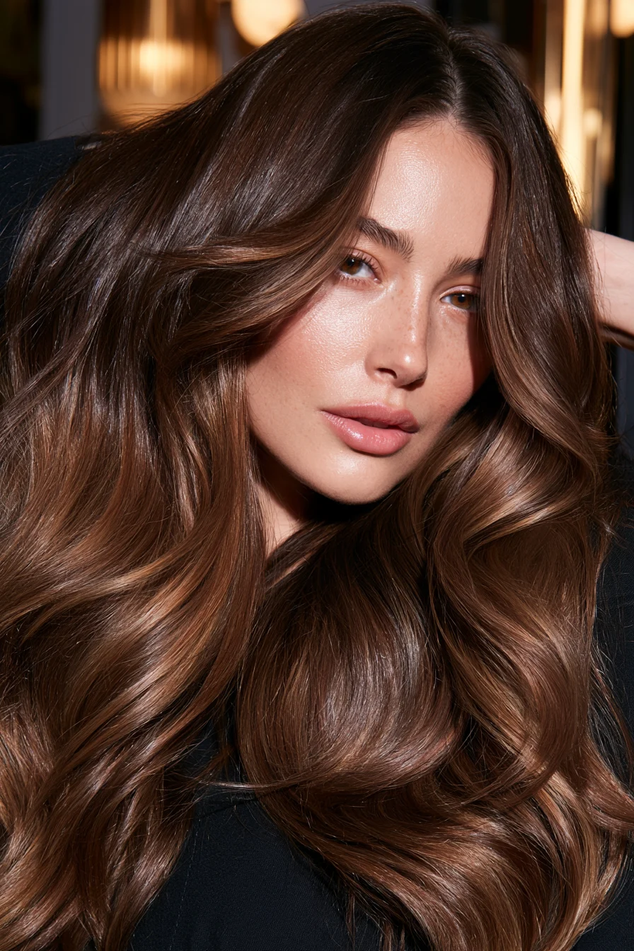 27 Golden Brown Honey Hair Color Ideas for a Gorgeous Glow 8 dreamy honey balayage blend 1