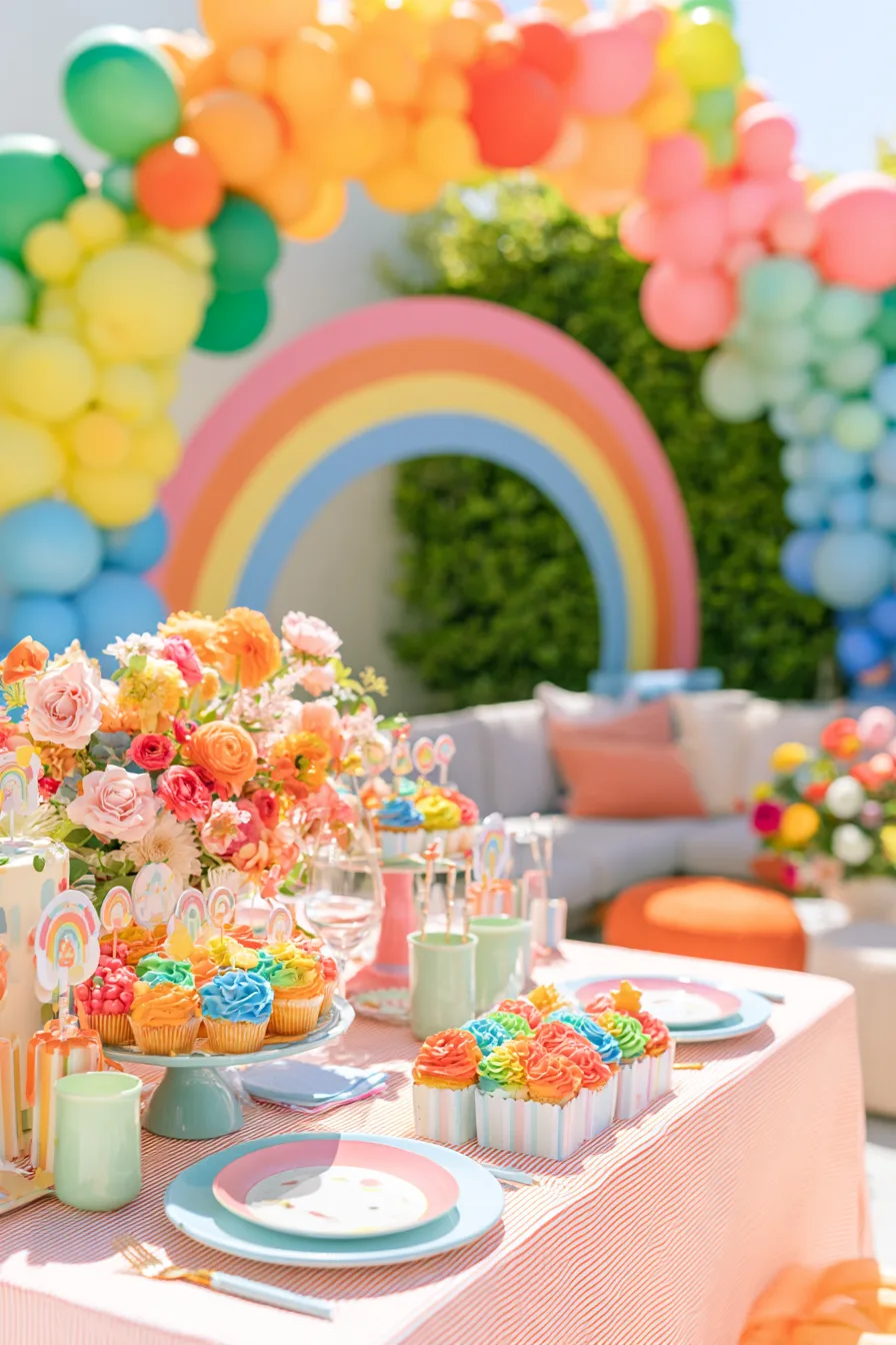 8 vibrant rainbow party celebration 1
