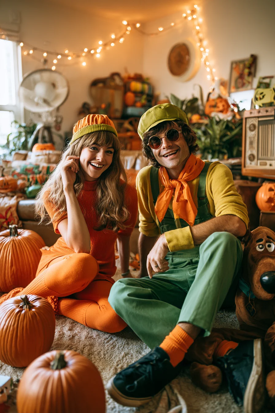 27 Easy Couple Halloween Costumes That Are Cute Creative and Fun 9 charming scooby daphne halloween looks 1